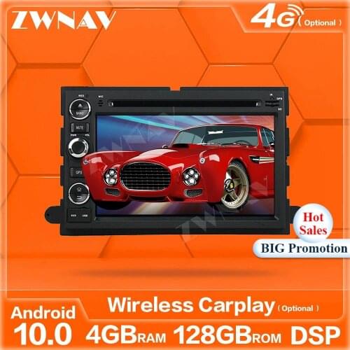 128GB Android 10 Player For Ford Fusion Explorer F150 Edge/Expedition 2006 2007 2008 2009 GPS Auto Audio Radio stereo head unit