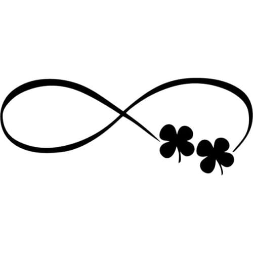 16.9X6.5CM 4 Leaf Clover Lucky The Whole Body Decoration Decals Car Sticker Accessories