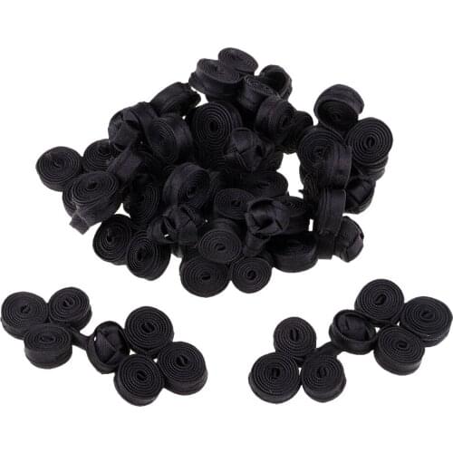 20 Sets Traditional Chinese Knot Buttons Closure Handmade Fabric Fasteners for DIY Sewing