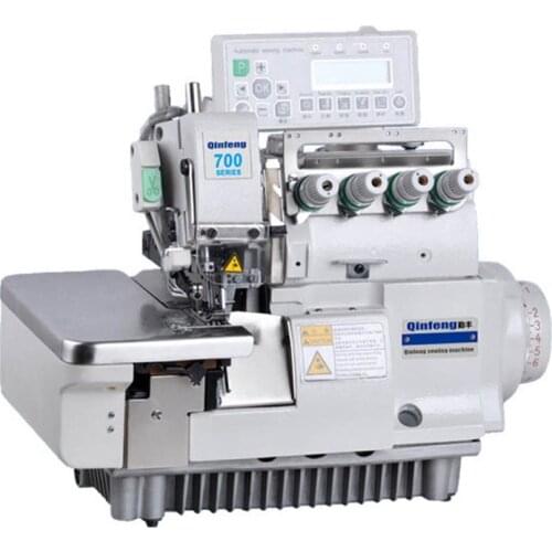 220V Automatic Trimming Double Needle Sewing Machine Industry Home Clothing Electric Four Lines Seaming Machine Equipment 550W