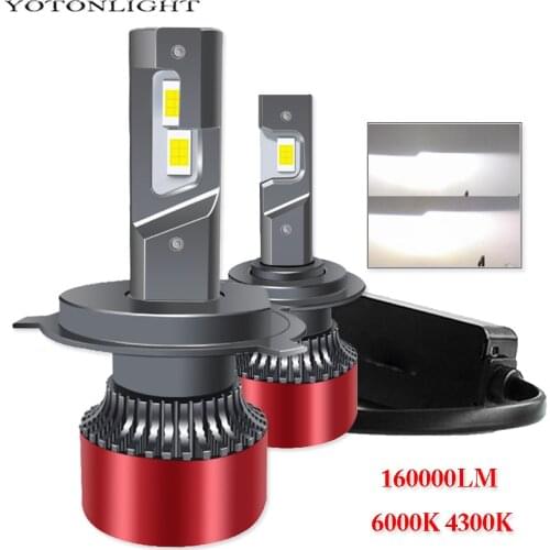 4300K Super Led H11 H1 H7 H4 H3 Led Headlight Bulb Canbus 9005 Hb3 9006 Hb4 55w 6000K Hir2 9004 9007 H13 Lamp Error Free 16000lm