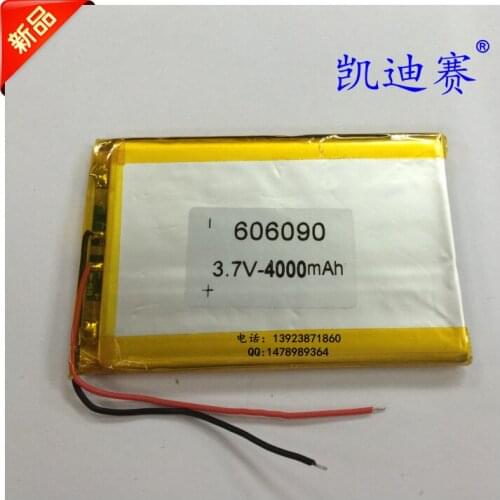 3.7V polymer 606090 4000mAh mobile power battery charger special battery