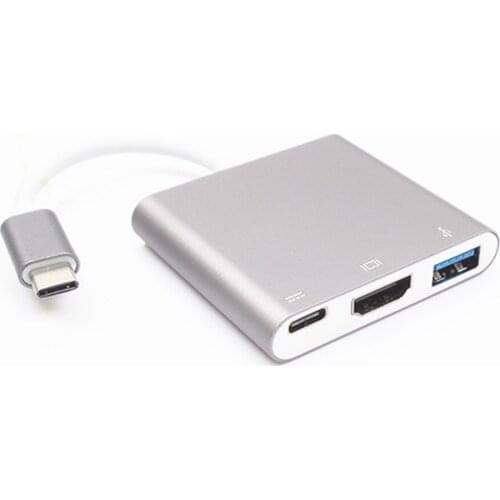 1PCS USB 3.1 Type C Hub to USB 3.0/ Type C female Charger Adapter Converter for New Macbook Google Chromebook