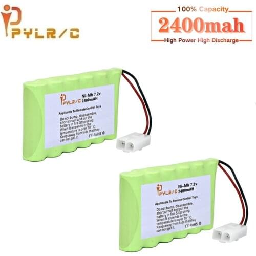 7.2v 2400mah Rechargeable Battery For Rc toys Cars Tank Robots Gun Boats AA NI-MH Battery 7.2v Battery Pack With Tamiya 2P Plug