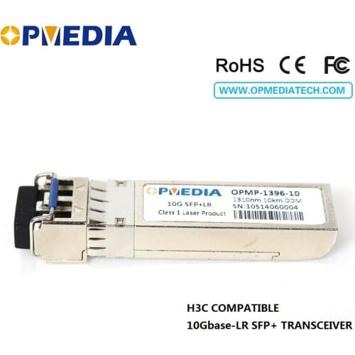 Equivalent to H3C 10GBASE-LR SFP+ transceiver,10G 1310nm 10KM SFP+ optical module with dual LC connector and DDM