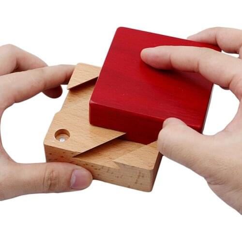 Luban Kongming Lock Box Hidden Secret Storage Box Wooden Blocks Children Adult Educational Toys Birthday Gifts