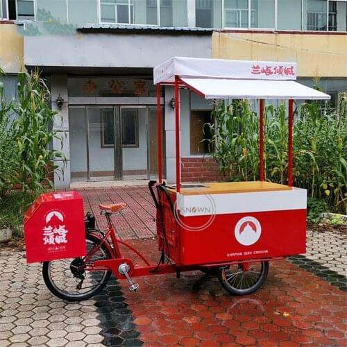 Mobile Pedal Snack Vending Cart Coffee Fast Food Tricycle Cargo Bike Bicycle