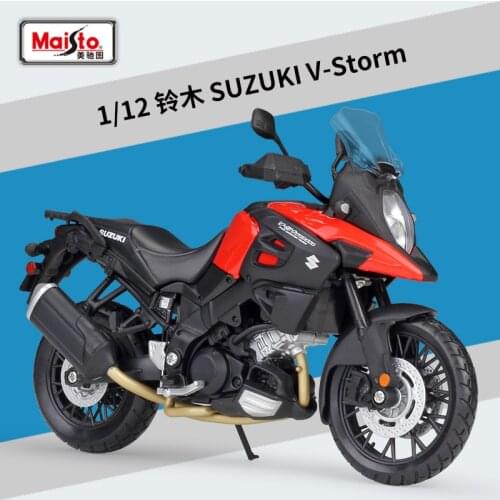 Maisto 1:12 Model Car Simulation Alloy Motorcycle Metal Toy Car Childrens Toy Gift Collection Suzuki V-Storm