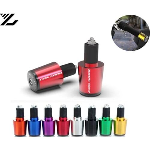Motor CNC 22MM Handlebar Grips Handle Bar Cap End Plugs For HONDA CBR500R CB500F CB500X CB 500X 500F CBR 500R 2013-2015