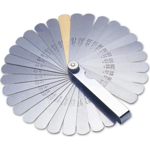 Guitar Blade Feeler Measure Gauge Set Stainless Steel Neck Gap Ruler Bass Metric Imperial Guitar Repair Tool 0.038mm-0.889mm