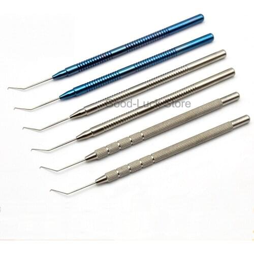 Ophthalmology Microscopic Titanium Alloy Hack Core Knife 45 degree 90 degree Eyelid Instrument Tools