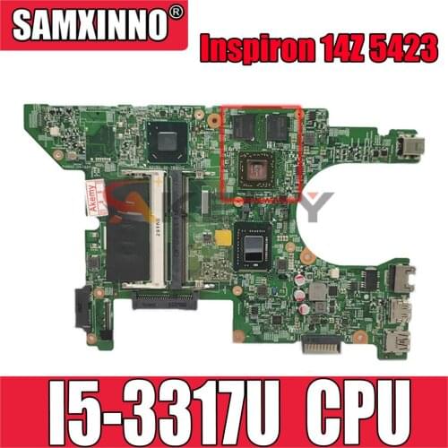 Original Laptop motherboard For DELL Inspiron 14Z 5423 I5-3317U Mainboard CN-067CG0 067CG0 11289-1 216-0833018