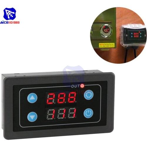 Diymore Programmable Digital Cycle Timer Delay Relay Icstation 110V 120V Timer Switch Module AC 85V -265V LED Display 0ms-999h