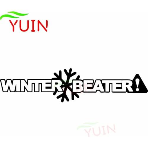 WINTER BEATER Art Cute Snowflake Car Decal Fashionable Body Decoration PVC Waterproof Sunscreen Sticker Customizable Color