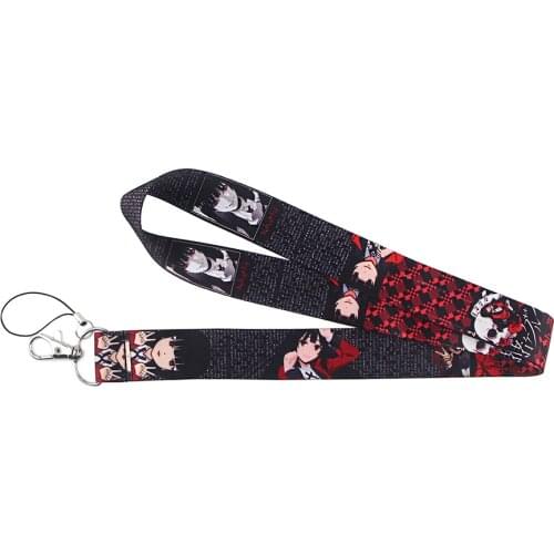 Ransitute R1295 Gamblers Abyss Cartoon Icons Style Anime Lovers Key Chain Lanyard Neck Strap For USB Badge Holder DIY Hang Rope