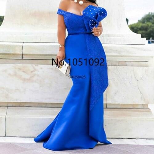 Mermaid Evening Party Dress African Dresses for Women Fashion Long Maxi Africa Dress African Clothes Robe Africaine Femme 2021