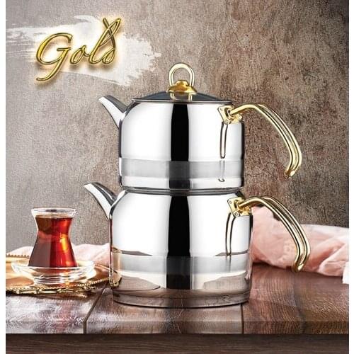 Kahramanlar Enza Gold Mini Teapot Set 1016-G