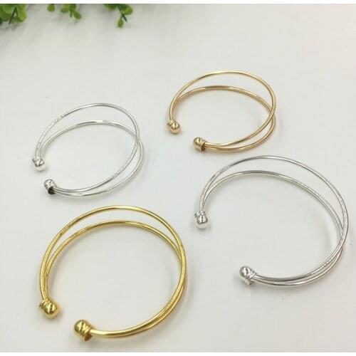 10 PCS 60x2mm Fashion Style Metal Copper Bangle Base Setting DIY Handmade Accessories For Jewelry Making