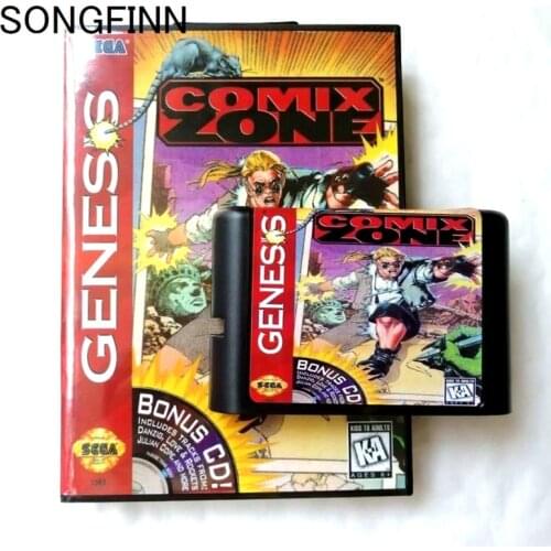 16 bit MD Memory Card With Box for Sega Mega Drive for Genesis Megadrive - Comix Zone