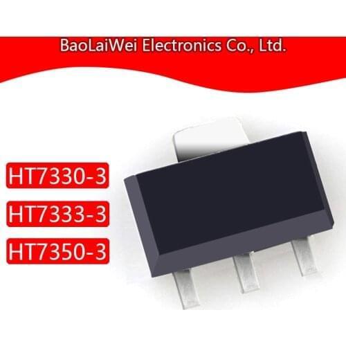 20pcs HT7330-3 HT7333-3 HT7350-3 3SOT89 ic chip Electronic Components Integrated Circuits TinyPower™ LDO voltage regulator