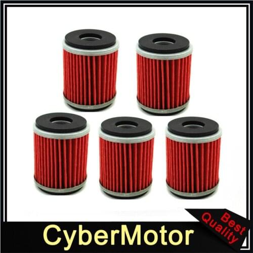 5x Oil Filter For Yamaha ATV Dirt Motor Bike 5D3-13440-09 WR YZ YFZ 250F 450F