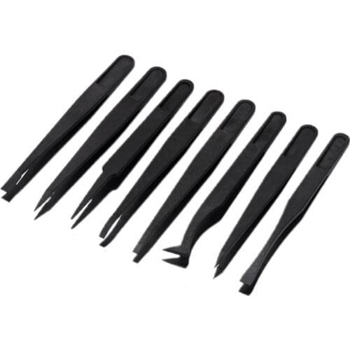 8 Pcs Epoxy Resin Mold Anti-static Tweezers Set Nail Art DIY Picking Tools for DIY Crafts Jewelry Making