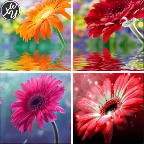 Diamond Painting Chrysanthemum Full Drill Embroidery Flowers Diamond Mosaic 5D Diamond Painting Kits for Adults for Family Decor