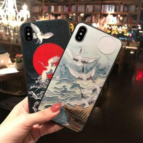 3D Embossed Phone Case for Xiaomi Redmi Note 7 8 9 Pro 8T 7A 8A Mi 10 9 8 Lite 9T CC9 CC9e Soft TPU Matte Back Covers Fit Coque