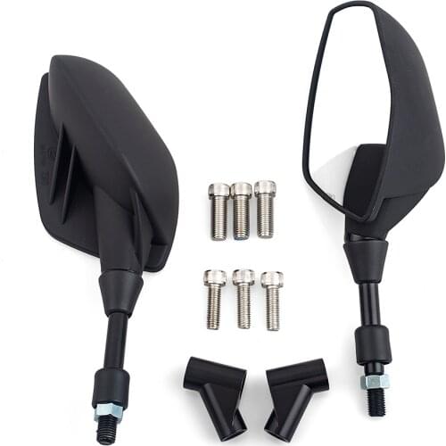 Black Universal 10mm 8mm Screw Motocross ATV Off-road Dirt pit bike Motorbike Side Mirror for Benelli Yamaha Rearview Mirror