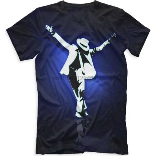 Hands Up Michael Jackson Tee - Black And Blue Color T-Shirt Birthday Gift Tee Shirt