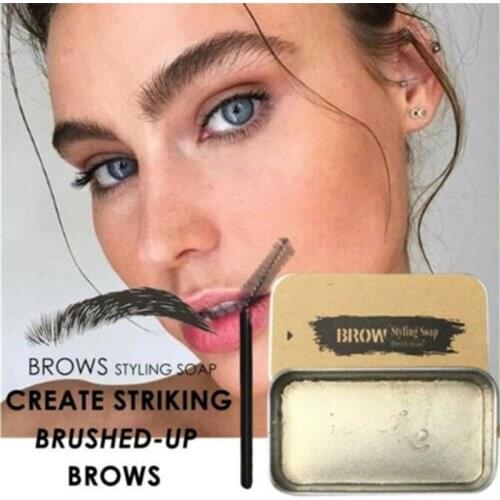 3D Brows Makeup Gel Soap Long Lasting Eyebrow Set Thick Portable Cosmetics for Women MA
