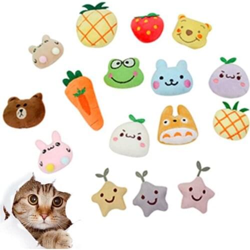 1pc Cute Teeth Grinding Pet Toy Cats Catnip Toys Cute Pillow Scratch Crazy Kicker Catnip Toy Teeth Grinding Toys Pet Accessories