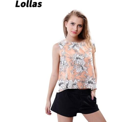 Lollas New Summer Fashion Trend Print Loose Vest