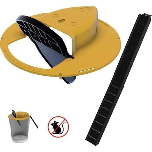 Reusable Smart Mouse Trap Flip N Slide Bucket Lid Mouse Rat Mouse trap Humane Or Lethal Trap Door Style Multi Catch Mouse Rat