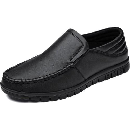 Fashion Mens Driving Shoes Leather Slip-on Mocassin Homme Loafers Casual Breathable Soft Zapato De Cuero Hombre Comfortable