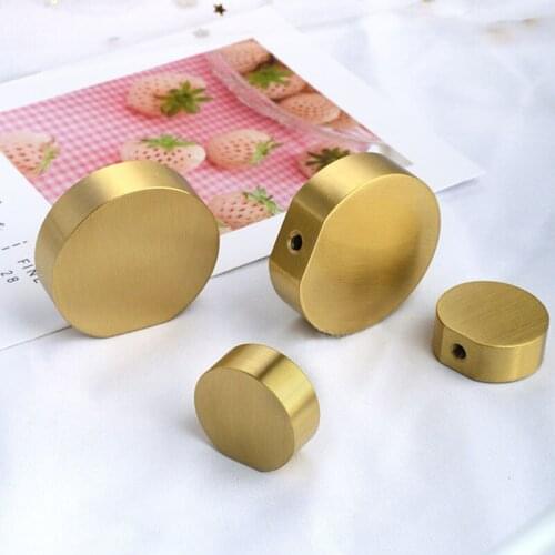 Solid Brass Cabinet Knobs Kitchen Handles Drawer Pull Handle Nordic Morden Simple Gold Knob Furniture Door Accessory