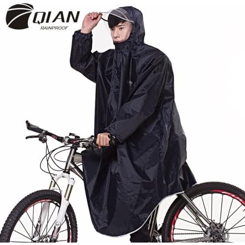 Poncho Bicycle Raincoat Adult Electric Motorcycle Thickening Increase Spot Wholesale Cross-Border Supply Sleeved Rain Cape