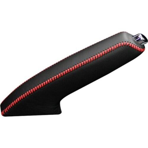 Genuine Nappa Leather Handbrake Grips For Nissan New Versa Natural leather cover on the handbrake car accessories interior