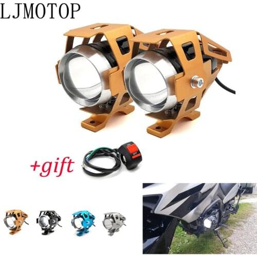 Motorcycle 12V LED Headlights Auxiliary Lamp U5 Spotlight Motorbike For HONDA NC750 S NC750X NC700 X NC700S NC700X NSR CBR 650F