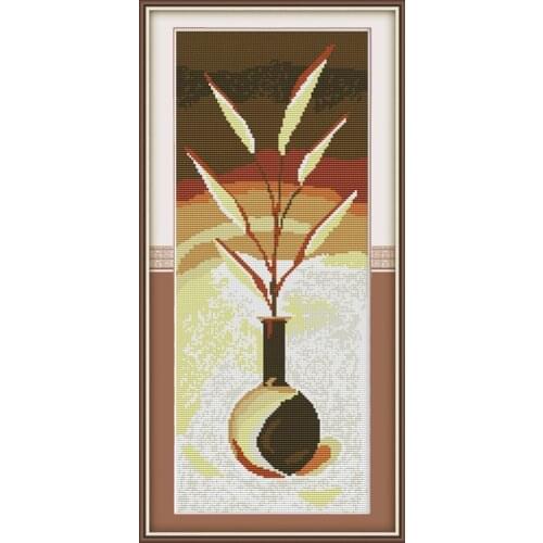 Joy Sunday Flower art-triptych Cross Stitch 14CT11CT Cross Stitch Sets DIY Cross Stitch Kit for Embroidery Home Decor Needlework