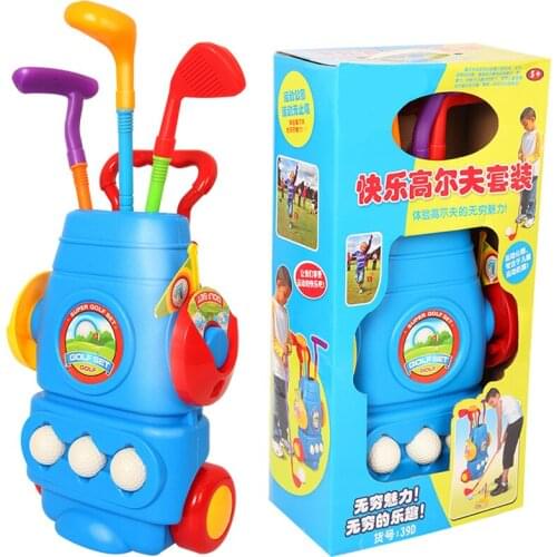 High Quality Childrens Plastic Cartoon Golf Club Educational Set Outdoor Sports Birthday Gift New