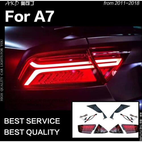 Car Styling Taillight for A7 Tail Lights 2011-2018 S7 LED Tail Light Rear Lamp DRL Dynamic Signal Brake Reverse auto Accessories