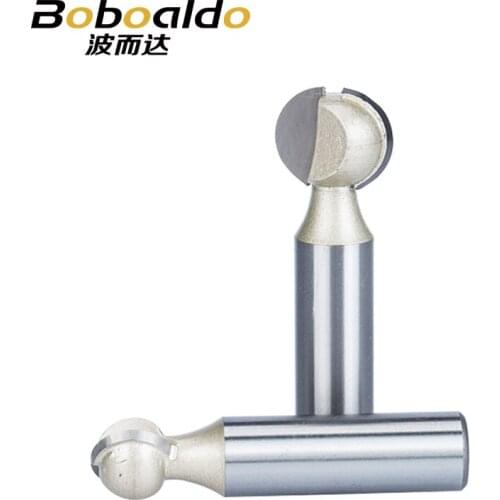 1pc Shank 1/2 1/4 Round Carving Bit Making Mould CNC Bits For Wood CNC Woodworking Round 3D Engraving Bits