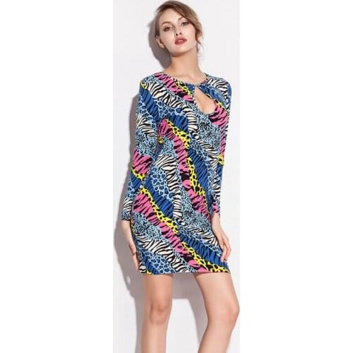 2020 Top Sexy Zebra High Stretch Cotton T Dress Girl Chest - Hollow Various Occasion Beach Cover Up Dress S.M.L.XL.XXL