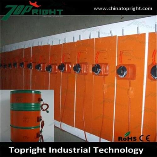 250x1740mm Best flexible Spring Fixed Silicone Rubber Oil Tank Heater