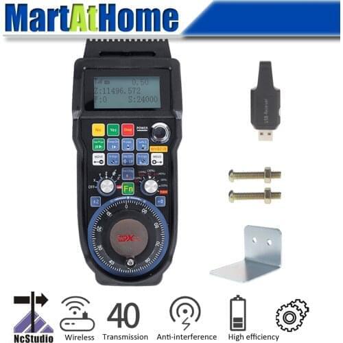 3 Axis NCStudio CNC Wireless Electronic Handwheel Controller MPG Pendant for CNC Milling Machine