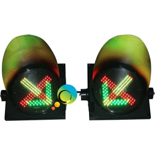 300MM toll station guidance traffic signal lights LED green arrow red cross light