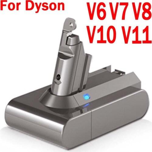 Vacuum Cleaner Battery for Dyson V6 V7 V8 V10 Series SV07 SV09 SV10 SV12 DC62 Absolute Fluffy Animal Pro Rechargeable Bateria
