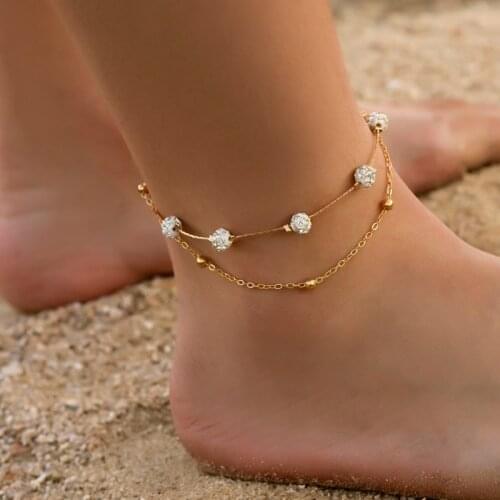 Yobest Bohemia 2pcs/set Anklets for Women Foot Accessories 2019 Summer Beach Barefoot Sandals Bracelet ankle on the leg Female