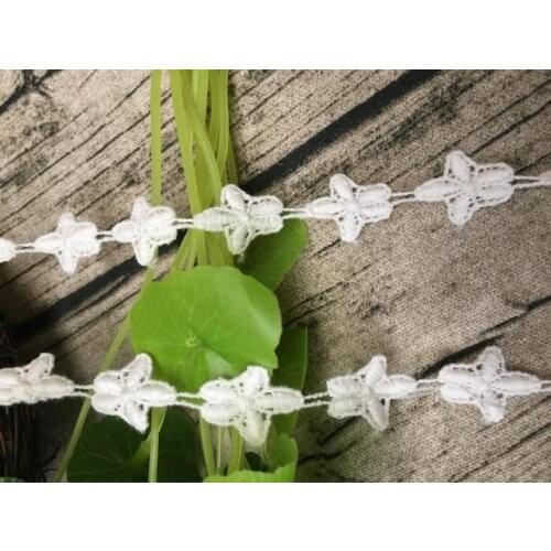 White water soluble cotton lace lace accessories 1.5 cm wide